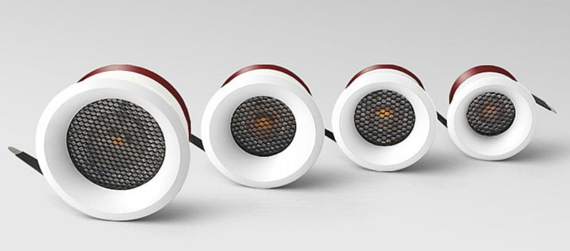 Aluminum Anti-glare Honeycomb Mesh Cover Black Downlight Track Lamp Grill Filter Light Shade Hood Spot Lighting Fitting Fixtures