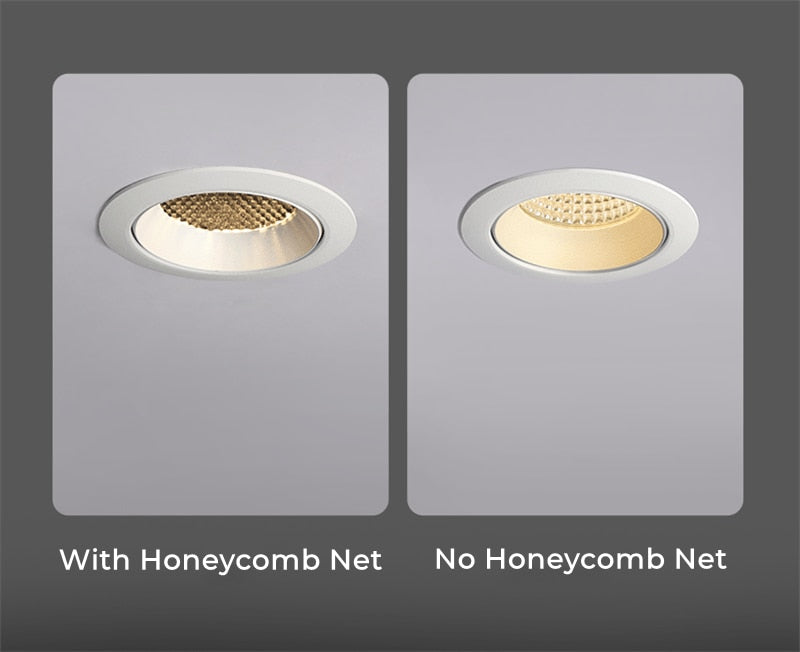 Aluminum Anti-glare Honeycomb Mesh Cover Black Downlight Track Lamp Grill Filter Light Shade Hood Spot Lighting Fitting Fixtures