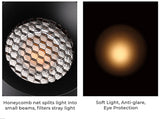 Aluminum Anti-glare Honeycomb Mesh Cover Black Downlight Track Lamp Grill Filter Light Shade Hood Spot Lighting Fitting Fixtures