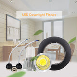 White GU10 MR16 Recessed ceiling spotlight Downlight base socket IP20 Not adjustable Diameter 80mm mounting diameter 60mm