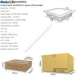 MiBoxer FUT064 9W RGB+CCT Square LED Downlight AC110V 220V Smart Indoor Lamp 2.4G RF Remote Smartphone APP WiFi Voice Control