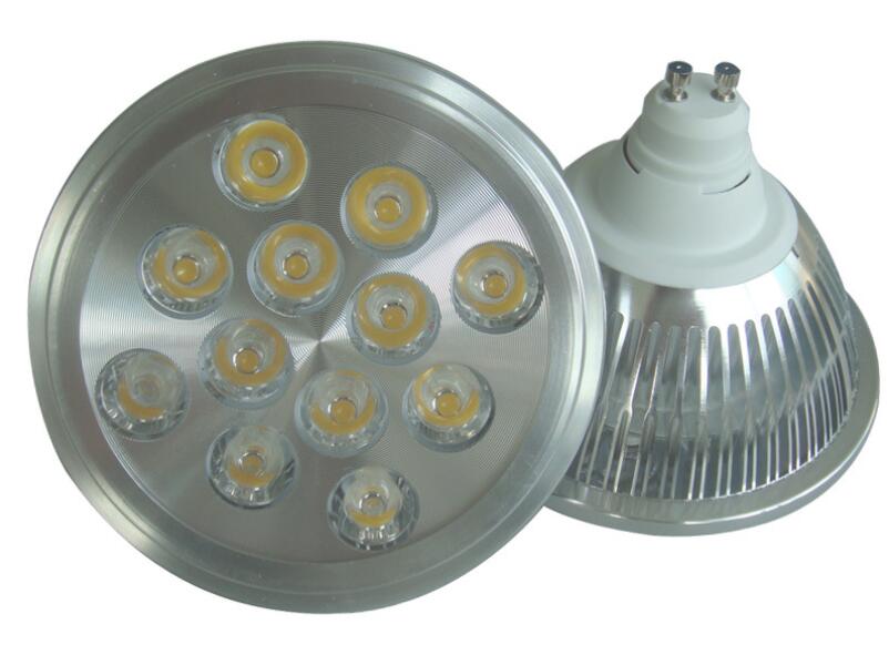 Dimmable LED AR111 lamp 12w GU10 led AR111 downlight ES111 LED spotlight AC85-265V