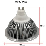Dimmable LED AR111 lamp 12w GU10 led AR111 downlight ES111 LED spotlight AC85-265V