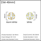 5pcs/Lot 3W 5W 7W 9W SMD5730 LED Chips 240mA 260mA Constant Current Input Light Bead For White/Warm DIY Downlight