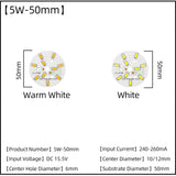 5pcs/Lot 3W 5W 7W 9W SMD5730 LED Chips 240mA 260mA Constant Current Input Light Bead For White/Warm DIY Downlight