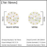 5pcs/Lot 3W 5W 7W 9W SMD5730 LED Chips 240mA 260mA Constant Current Input Light Bead For White/Warm DIY Downlight