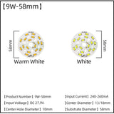 5pcs/Lot 3W 5W 7W 9W SMD5730 LED Chips 240mA 260mA Constant Current Input Light Bead For White/Warm DIY Downlight