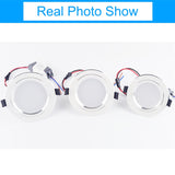 LED Downlight 3W 5W 9W 12W 15W 18W Silver White Ultra Thin Aluminum downlight AC110V 220V 240V Round Recessed LED Spot Lighting