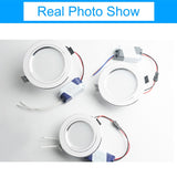 LED Downlight 3W 5W 9W 12W 15W 18W Silver White Ultra Thin Aluminum downlight AC110V 220V 240V Round Recessed LED Spot Lighting