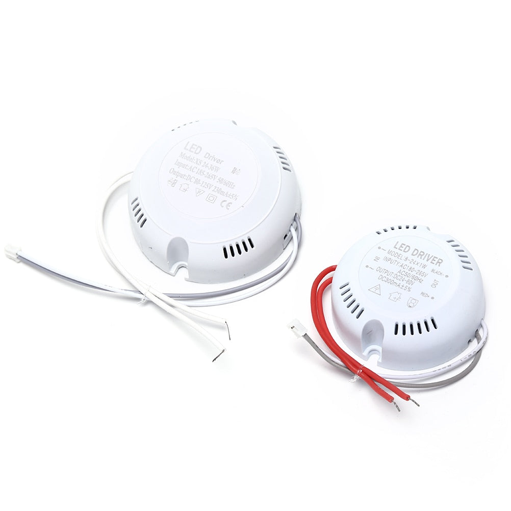 LED Driver Ceiling Driver 1 Pcs 24W 36w 220v Round Driver Lighting Transform For LED Downlights Lights Accessories