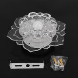 Modern LED aisle lights flower-shaped crystal spotlights downlights embedded ceiling creative corridor living room bedroom