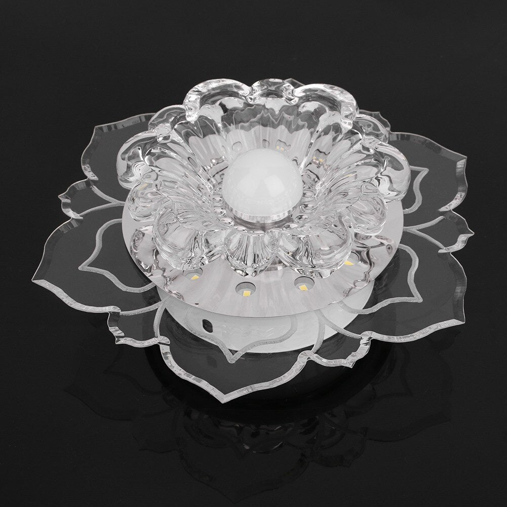 Modern LED aisle lights flower-shaped crystal spotlights downlights embedded ceiling creative corridor living room bedroom