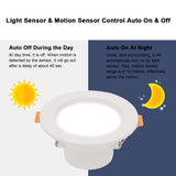 3-inch 7W LED Downlight Round Recessed Lamp 85V-265V Led Bulb Bedroom Kitchen Indoor LED Spot LED Motion Sensor Downlight