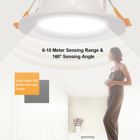 3-inch 7W LED Downlight Round Recessed Lamp 85V-265V Led Bulb Bedroom Kitchen Indoor LED Spot LED Motion Sensor Downlight