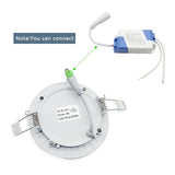 Ultra Thin LED Panel Downlight 3W 6W 9W 12W 15W 18W Round/ Square LED Ceiling Recessed Light AC85-265V LED Panel dimmable lamps