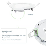 Ultra Thin LED Panel Downlight 3W 6W 9W 12W 15W 18W Round/ Square LED Ceiling Recessed Light AC85-265V LED Panel dimmable lamps