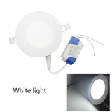 Ultra Thin LED Panel Downlight 3W 6W 9W 12W 15W 18W Round/ Square LED Ceiling Recessed Light AC85-265V LED Panel dimmable lamps