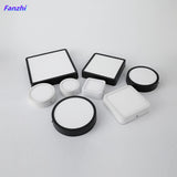 LED Panel Light 1pcs black 6W 9w 12W 18W 24w Surface Mounted LED Ceiling Lights AC85-265V Round Square LED Downlight