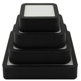 LED Panel Light 1pcs black 6W 9w 12W 18W 24w Surface Mounted LED Ceiling Lights AC85-265V Round Square LED Downlight