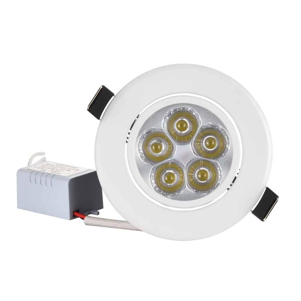 Residential LED Downlight Dimmable 1W 3W 4W 5W 7W Warm Nature Pure White 110V 220V Recessed LED Lamp Spot Light Indoor Lighting