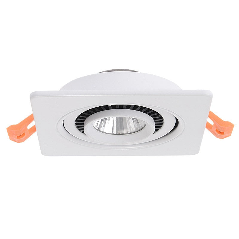 Square Dimmable Downlights 7W 9W 12W 14W 18W 24W LED Ceiling lamp recessed COB Ceiling Spot lights ac85-265V LED Indoor Lighting