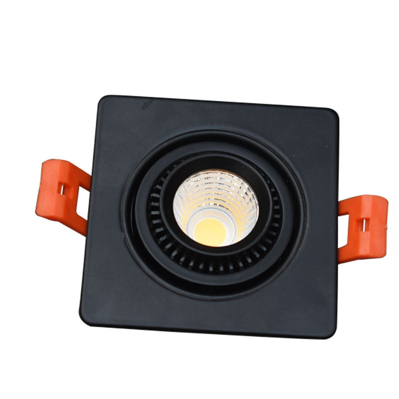 Square Dimmable Downlights 7W 9W 12W 14W 18W 24W LED Ceiling lamp recessed COB Ceiling Spot lights ac85-265V LED Indoor Lighting