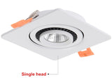Square Dimmable Downlights 7W 9W 12W 14W 18W 24W LED Ceiling lamp recessed COB Ceiling Spot lights ac85-265V LED Indoor Lighting