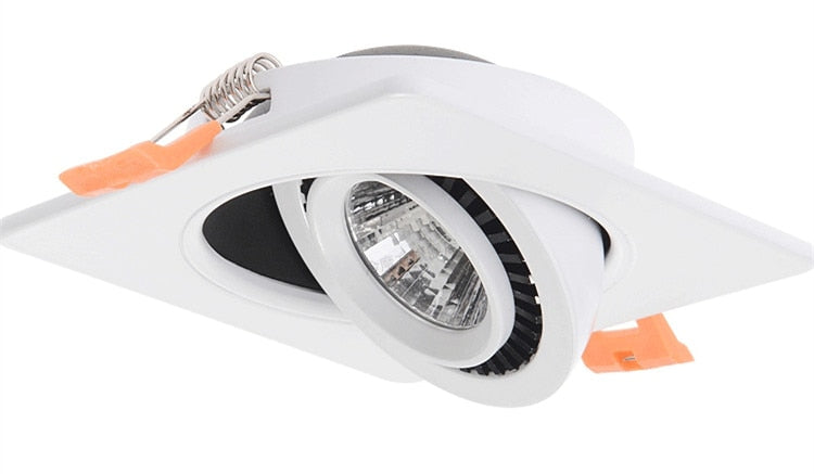 Square Dimmable Downlights 7W 9W 12W 14W 18W 24W LED Ceiling lamp recessed COB Ceiling Spot lights ac85-265V LED Indoor Lighting