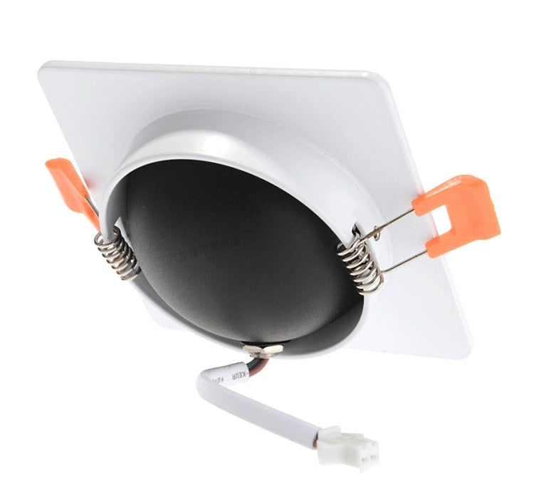 Square Dimmable Downlights 7W 9W 12W 14W 18W 24W LED Ceiling lamp recessed COB Ceiling Spot lights ac85-265V LED Indoor Lighting