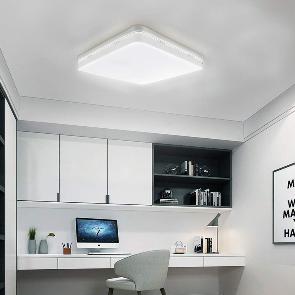 LED AC 85-265V Ultra-thin Square LED Panel Light 18W 24W 36W Downlight Cold White LED Surface Ceiling Lamp For Kitchen Lighting