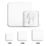 LED AC 85-265V Ultra-thin Square LED Panel Light 18W 24W 36W Downlight Cold White LED Surface Ceiling Lamp For Kitchen Lighting