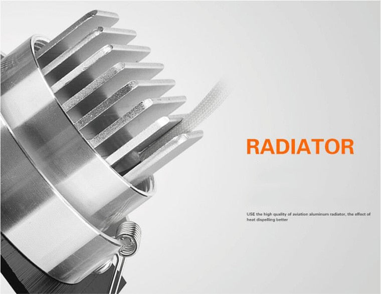 Dimmable Recessed LED Downlights 7W 9W 12W 15W COB LED Ceiling Spot Lights AC110-240V LED Ceiling Lamps Indoor Lighting