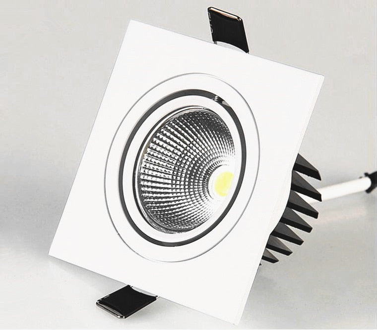 Dimmable Recessed LED Downlights 7W 9W 12W 15W COB LED Ceiling Spot Lights AC110-240V LED Ceiling Lamps Indoor Lighting