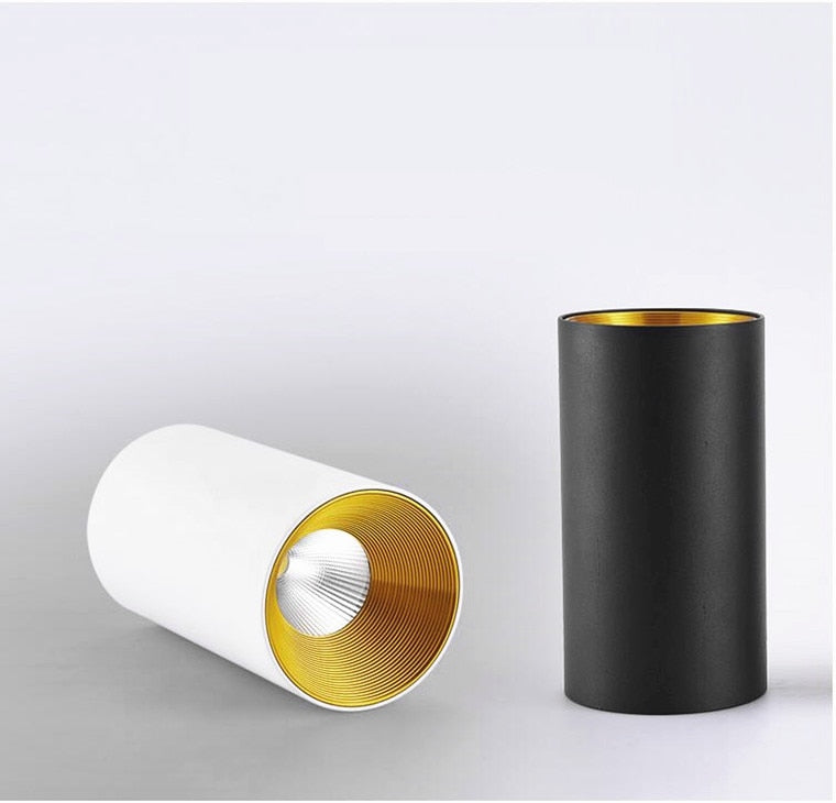 Cylindrical Anti Glare Dimmable LED Downlights 9W 12W 15W COB LED Ceiling Spot Lights AC85-265V LED Ceiling Lamp Indoor Lighting