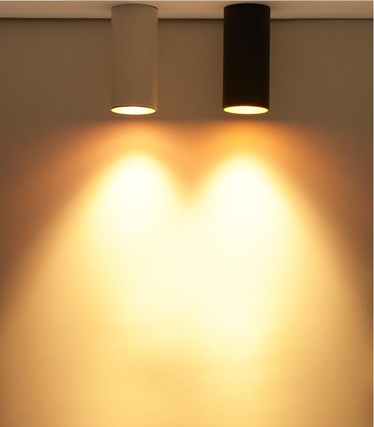 Cylindrical Anti Glare Dimmable LED Downlights 9W 12W 15W COB LED Ceiling Spot Lights AC85-265V LED Ceiling Lamp Indoor Lighting