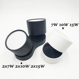 Dimmable Anti Glare Rotating Folding LED Downlights 7W/10W/15W LED Ceiling Spot Lights 85-265V LED Ceiling Lamps Indoor Lighting