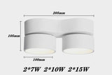 Dimmable Anti Glare Rotating Folding LED Downlights 7W/10W/15W LED Ceiling Spot Lights 85-265V LED Ceiling Lamps Indoor Lighting