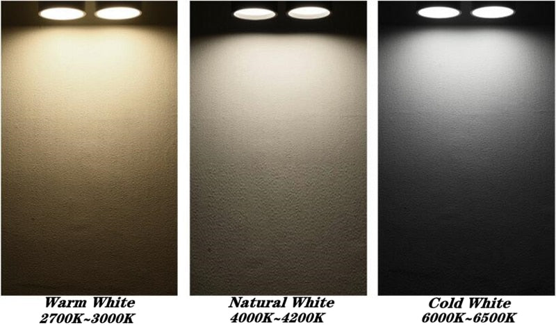 Dimmable Anti Glare Rotating Folding LED Downlights 7W/10W/15W LED Ceiling Spot Lights 85-265V LED Ceiling Lamps Indoor Lighting