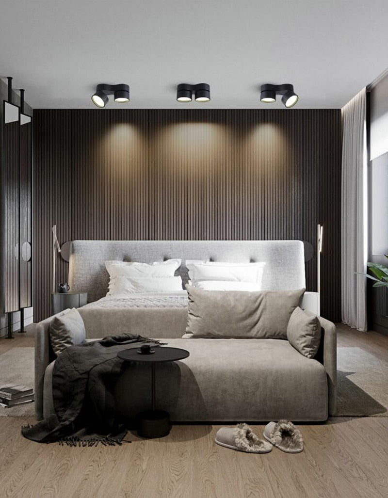 Dimmable Anti Glare Rotating Folding LED Downlights 7W/10W/15W LED Ceiling Spot Lights 85-265V LED Ceiling Lamps Indoor Lighting