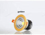 LED COB Downlight Dimmable AC110-240V 3W 5W 7W 9W 12W 15W 18W  Recessed Ceiling Lamp Spot light Bulbs Lndoor Lighting