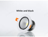 LED COB Downlight Dimmable AC110-240V 3W 5W 7W 9W 12W 15W 18W  Recessed Ceiling Lamp Spot light Bulbs Lndoor Lighting