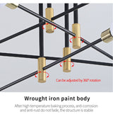 Modern Nordic E27 Black LED Ceiling Chandelier Edison Bulbs Indoor Light Fixtures For Bedroom Living Room Lamp