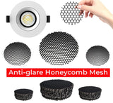 Aluminum Anti-glare Honeycomb Mesh Cover Black Downlight Track Lamp Grill Filter Light Shade Hood Spot Lighting Fitting Fixtures