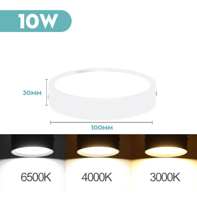 Mini Small LED Ceiling Lamp 220V Led Ceiling Lights 5/10/15/25W Spot Led Lighting Fixture Panel Light for Living Room Bedroom