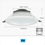 Ultra-thin Portable Downlight Without Driver 12W 18W Recessed LED Spotlight Simple Installation Ceiling Lamp Foyer Lighting
