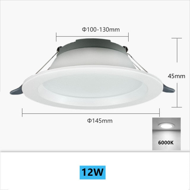 Ultra-thin Portable Downlight Without Driver 12W 18W Recessed LED Spotlight Simple Installation Ceiling Lamp Foyer Lighting