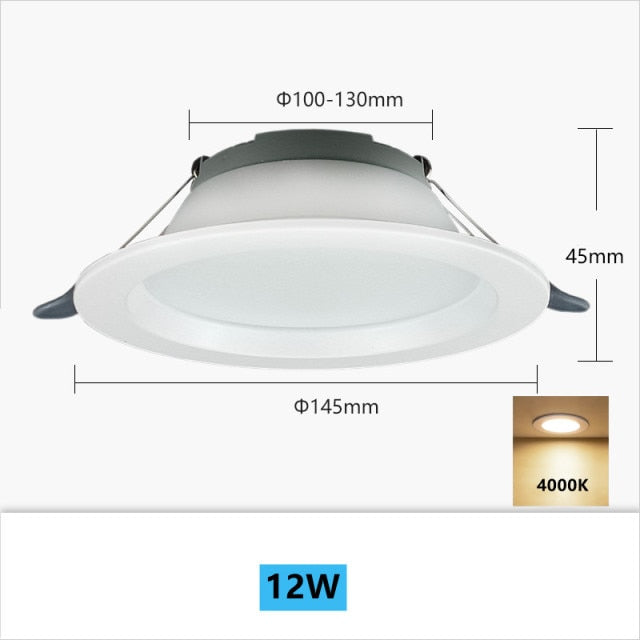 Ultra-thin Portable Downlight Without Driver 12W 18W Recessed LED Spotlight Simple Installation Ceiling Lamp Foyer Lighting