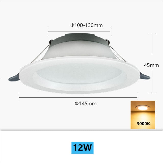 Ultra-thin Portable Downlight Without Driver 12W 18W Recessed LED Spotlight Simple Installation Ceiling Lamp Foyer Lighting
