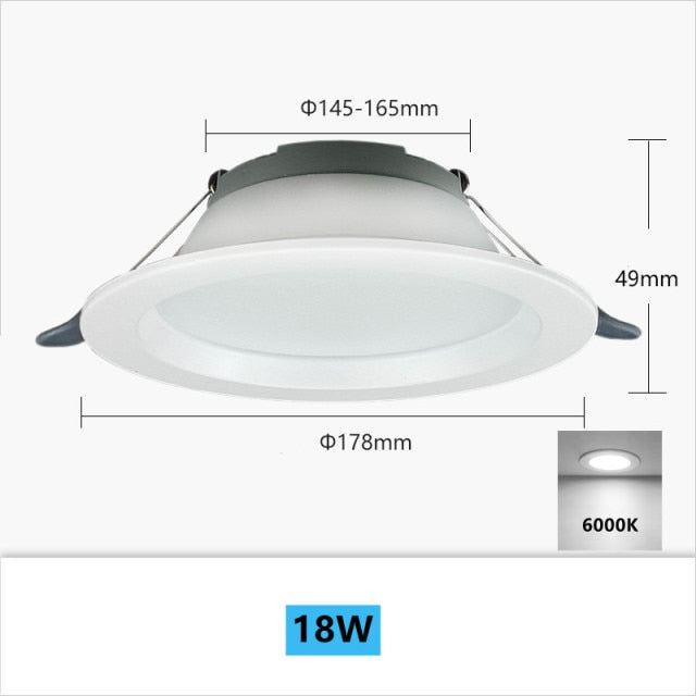 Ultra-thin Portable Downlight Without Driver 12W 18W Recessed LED Spotlight Simple Installation Ceiling Lamp Foyer Lighting