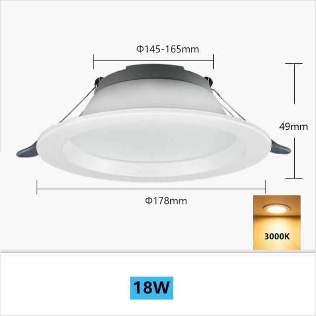 Ultra-thin Portable Downlight Without Driver 12W 18W Recessed LED Spotlight Simple Installation Ceiling Lamp Foyer Lighting